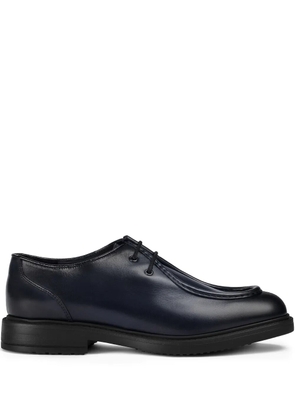 Doucal's leather lace-up derby shoes - Blue