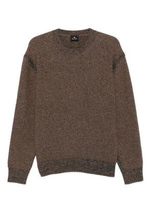 PS Paul Smith textured crew-neck sweater - Brown