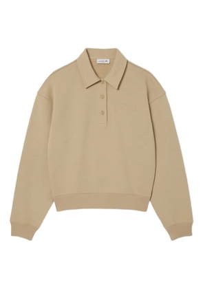 Lacoste logo-patch polo top - Neutrals