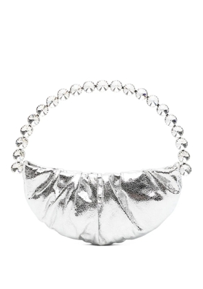 L'Alingi Moon cracked tote bag - Silver