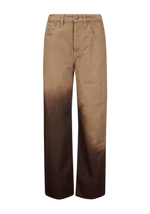 Uma Wang Phyllis dip-dye trousers - Brown
