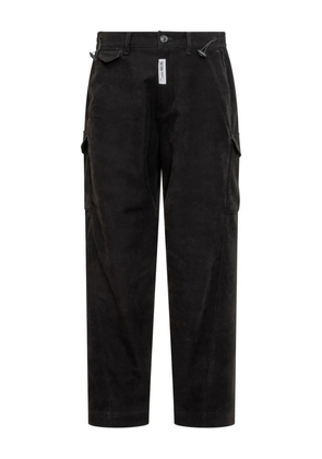 GCDS back flap pockets cargo trousers - Black