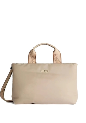 ALVIERO MARTINI 1° CLASSE Puffy logo-detal tote bag - Neutrals