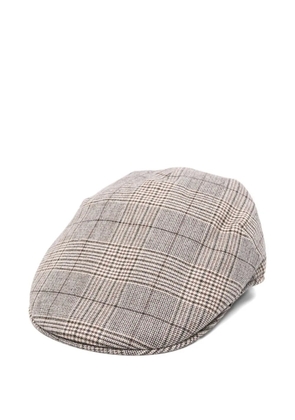 Borsalino checked hat - Neutrals