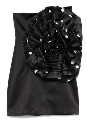 ROTATE BIRGER CHRISTENSEN Big Flower mini dress - Black