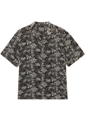 Musium Div. floral-print shirt - Black