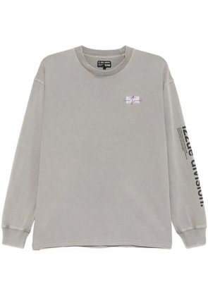 izzue logo-patch T-shirt - Grey