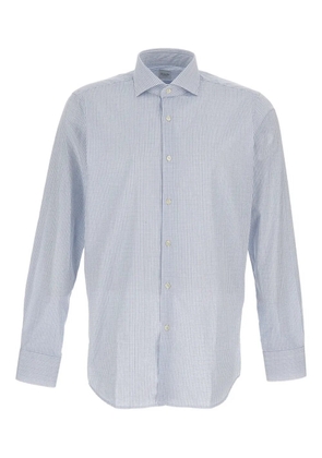 Bagutta button-fastening striped-pattern shirt - Blue