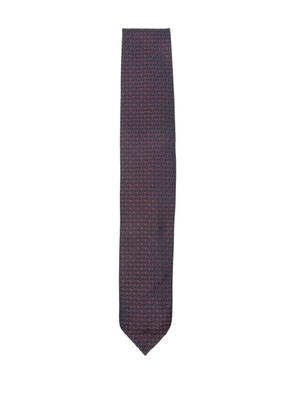 Lardini patterned-jacquard tie - Purple