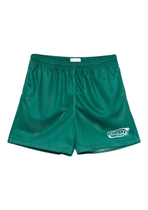 BLUE SKY INN logo-print soccer shorts - Green