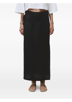 Alysi side-slit beaded skirt - Grey