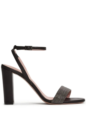 Fabiana Filippi bead-embellished block-heel sandals - Black