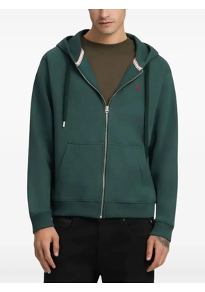 Replay logo-detail zip hoodie - Green