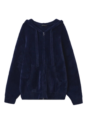 tout a coup hooded zip cardigan - Blue