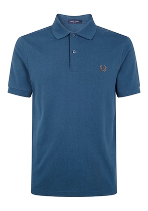 Fred Perry laurel wreath-embroidered polo shirt - Blue