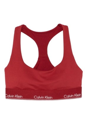 Calvin Klein logo-band sports bra - Red