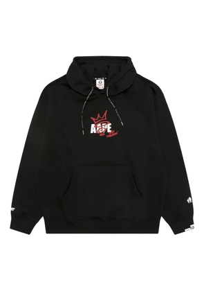 AAPE BY *A BATHING APE® logo-print hoodie - Black