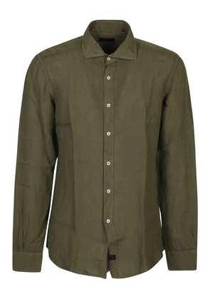 Fay long-sleeve button-up shirt - Green