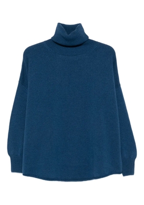 Incentive! Cashmere turtleneck cashmere sweater - Blue