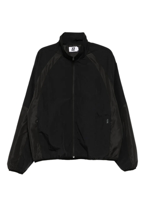 izzue logo appliqué jacket - Black