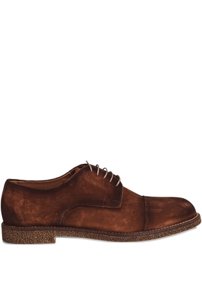 FLECS suede lace-up Derby shoes - Brown