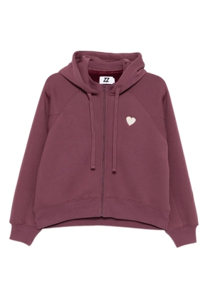 izzue embroidered-logo cotton hoodie