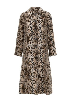 Rixo Milly animal-print coat - Neutrals
