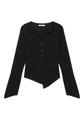 b+ab asymmetric cardigan - Black