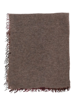 Faliero Sarti frayed-edge scarf - Brown