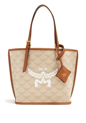 MCM medium Himmel Lauretos leather tote bag - Neutrals