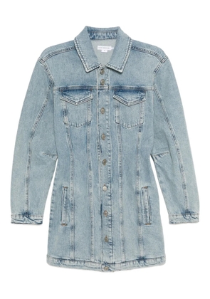 Good American barrel long-sleeved mini dress - Blue