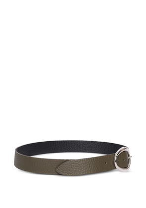 Orciani oval-buckle leather belt - Green