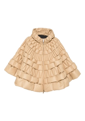 RAXXY hooded quilted coat - Neutrals