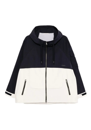 CROQUIS panelled hooded jacket - Blue