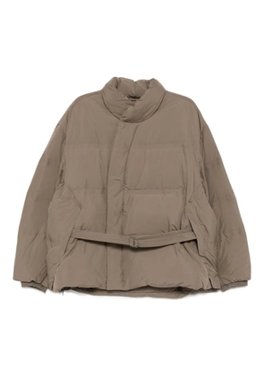 CROQUIS down belted jacket - Brown