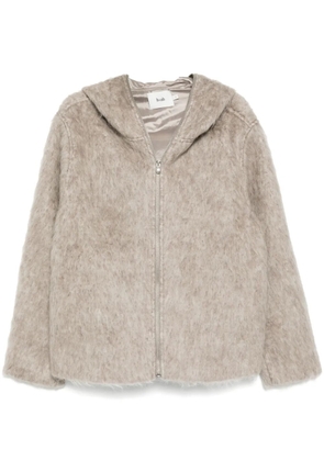 b+ab Hooded zip-up jacket - Grey