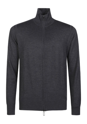 Paolo Pecora zip knitted cardigan - Grey
