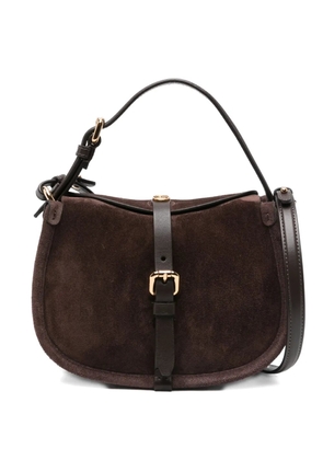 ETRO small buckle-fastening suede shoulder bag - Brown