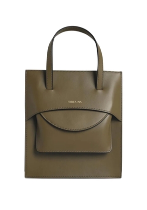 HIDESINS Flap J logo-print shoulder bag - Green