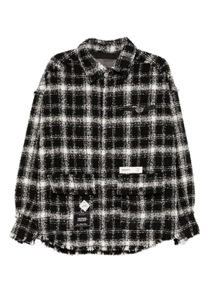 Musium Div. checked shirt jacket - Black
