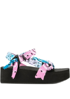 Arizona Love 2.5mm Trekky bandana platform sandals - Blue