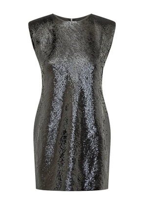 Michael Michael Kors sequin extended-shoulder mini dress - Grey