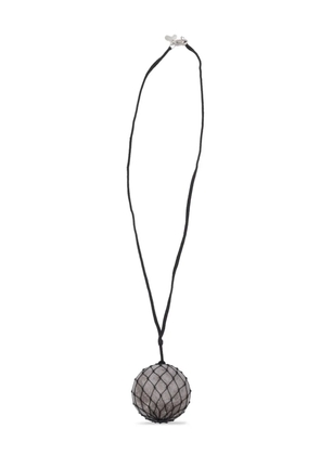 Niccolò Pasqualetti sphere net necklace - Grey