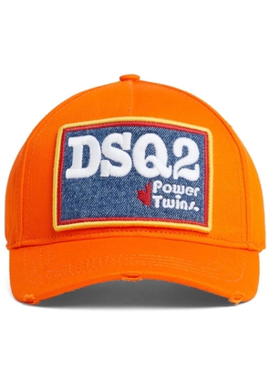 DSQUARED2 logo embroidered cap - Orange