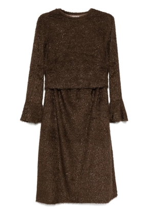 b+ab glitter detail set dress - Brown