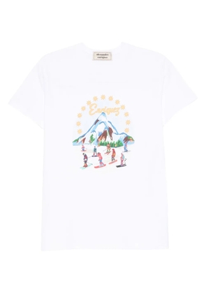 alessandro enriquez graphic-print T-shirt - White