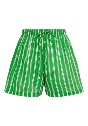 Faithfull the Brand Sereno striped drawstring shorts - Green