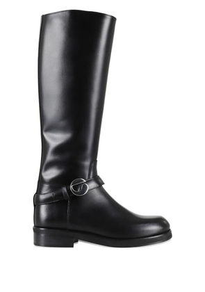 Coperni Cavalier leather knee-high boots - Black