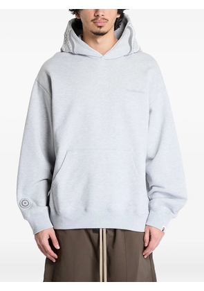A BATHING APE® shark-logo pullover hoodie - Grey