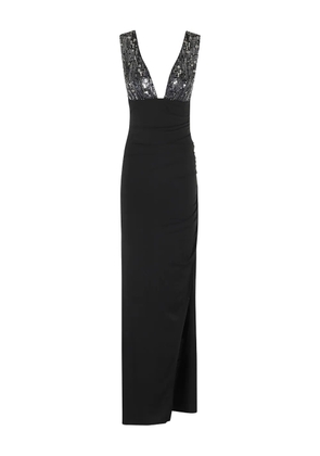 Amen sequin-embellished evening dress - Black